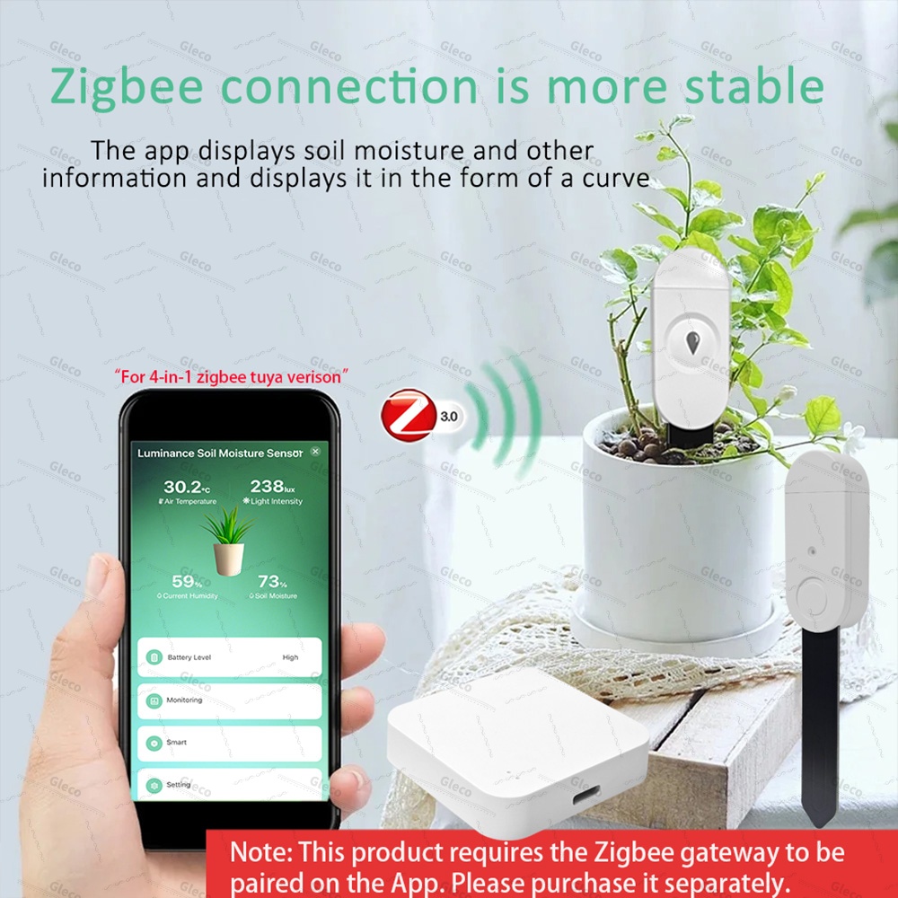 Capteur d'humidité du sol Zigb - Smart Soil Sensor avis et prix