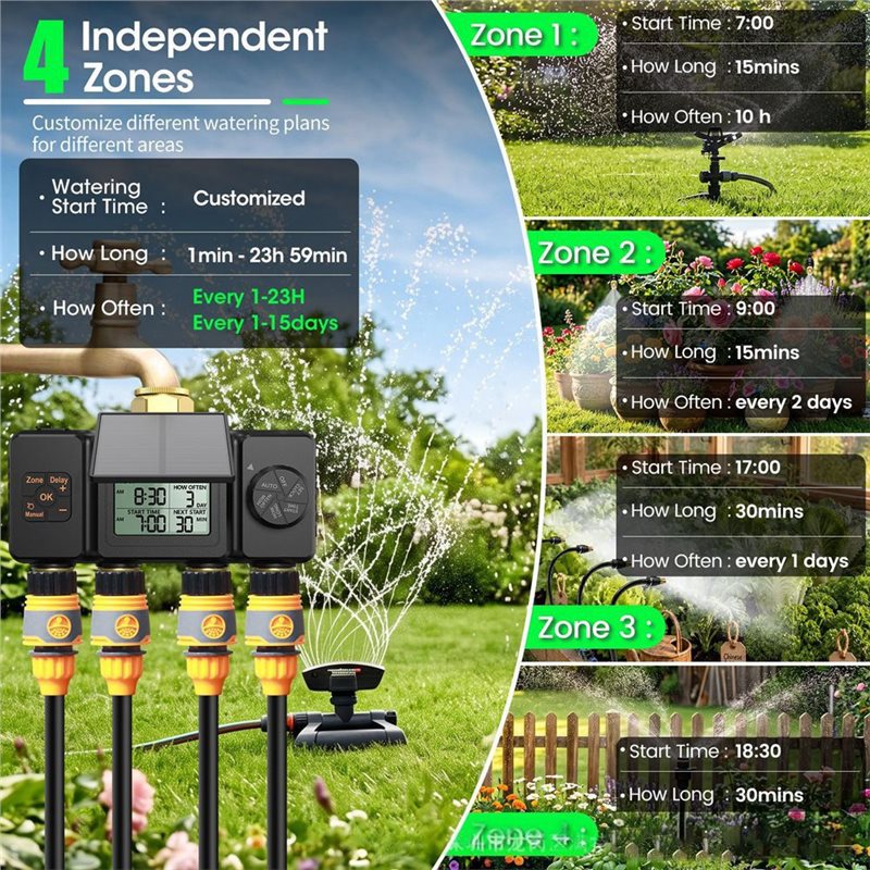 Minuteur d'irrigation solaire  - Smart Garden Tap Timer avis et prix