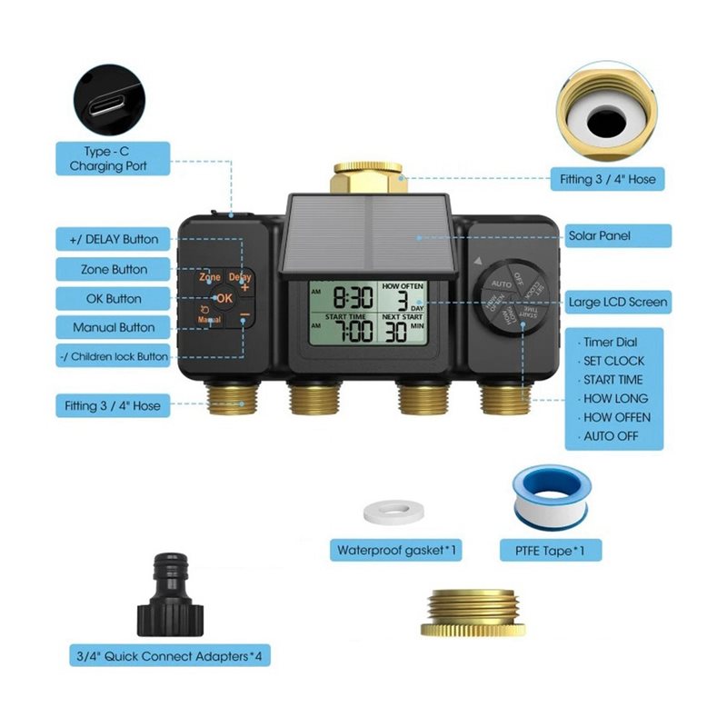 PHFU-Système d'irrigation auto - Smart Garden Tap Timer avis et prix